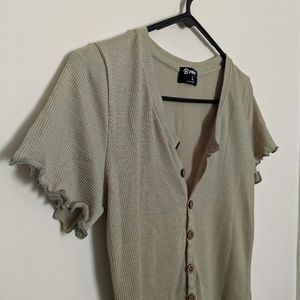 Sage Green Knit Top
